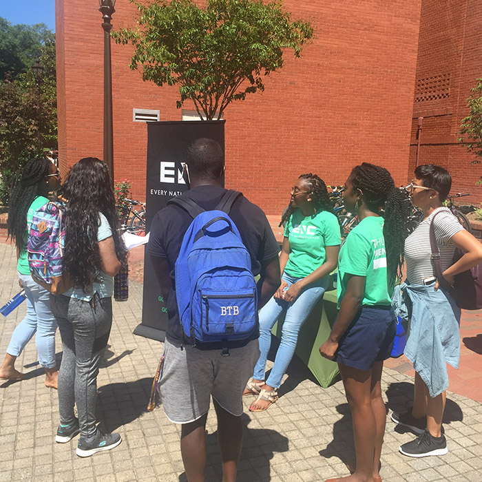 Our staff trains, empowers, and equips students on how to share the gospel with their peers multiple times a week.