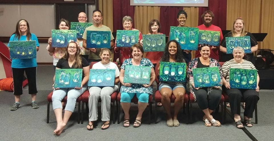 Another side of my art ministry is supporting other missionaries who are going to the nations by helping them organize painting fundraisers or paint parties. This is a previous one I've done for the same family mentioned below that will be raising partnership to go on a longterm mission trip. This is another way that I can give back to those who are also called by God to go on the mission field as well.